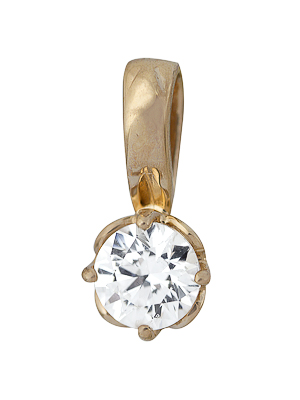 Купить подвеска из золота с фианитом