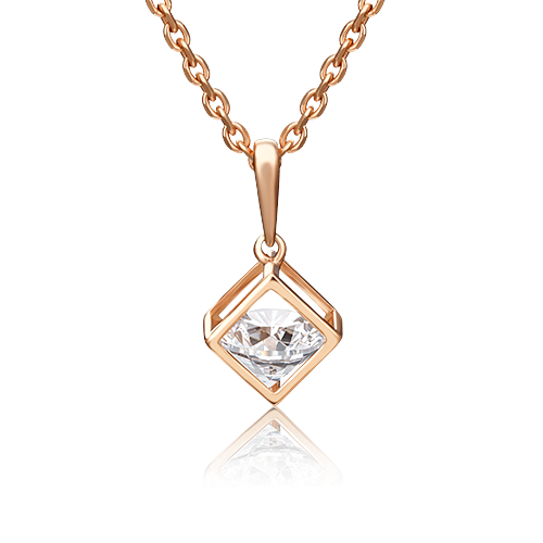 Купить подвеска из золота с фианитом