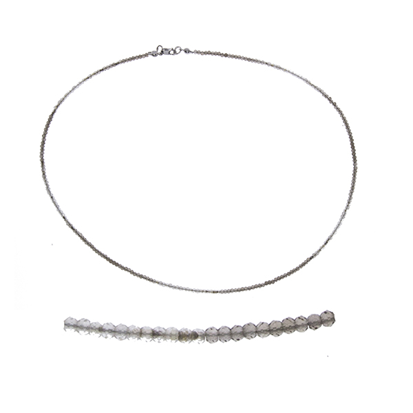 Бусы из серебра с топазами 8340106053-40