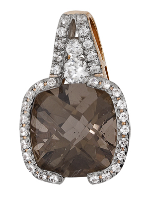 Купить подвеска из золота с раухтопазом