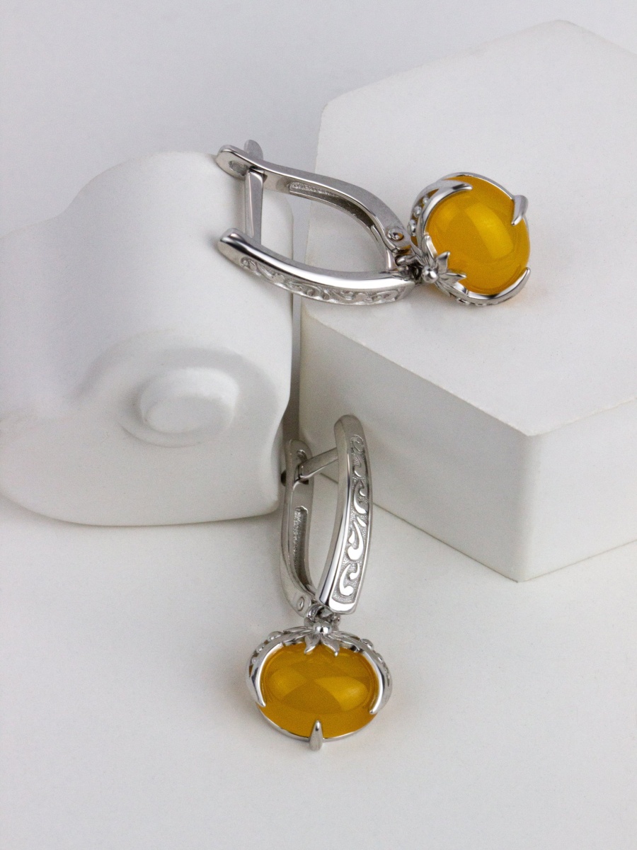 Серьги из серебра с агатами (Арт. 2340395053-50)-2.jpg