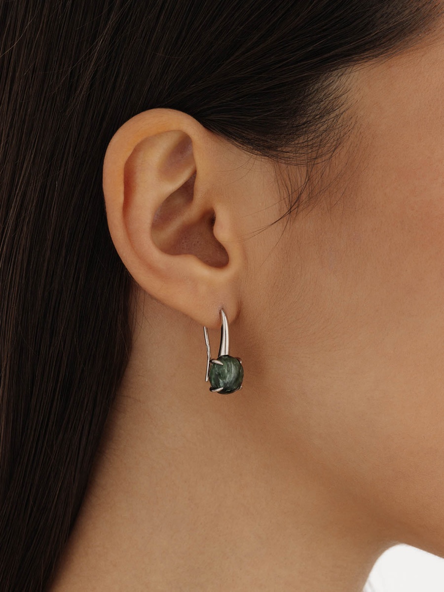 Серьги из серебра с серафинитом (Арт. 2340924925)-1-4.jpg