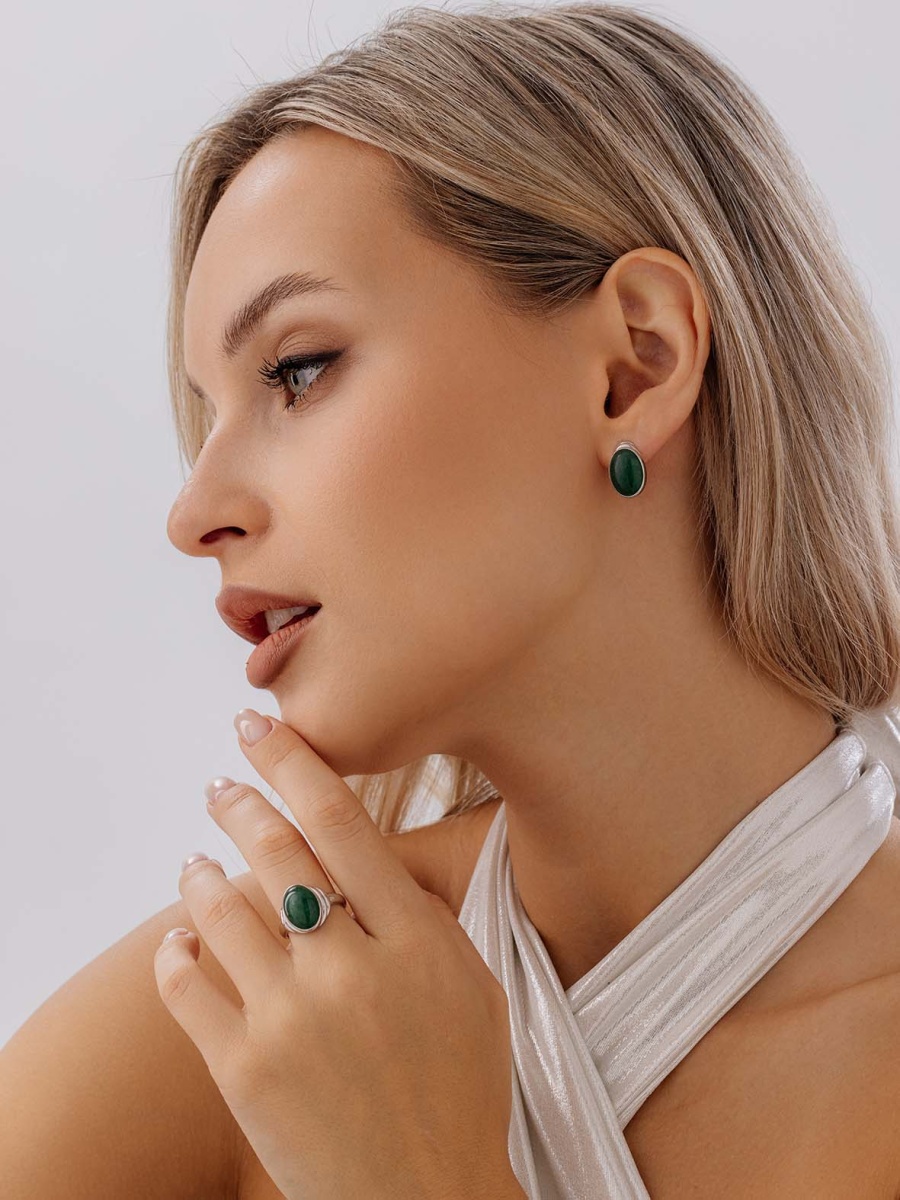 Серьги из серебра с авантюрином (Арт. 2340361826-1-60)-3.jpg