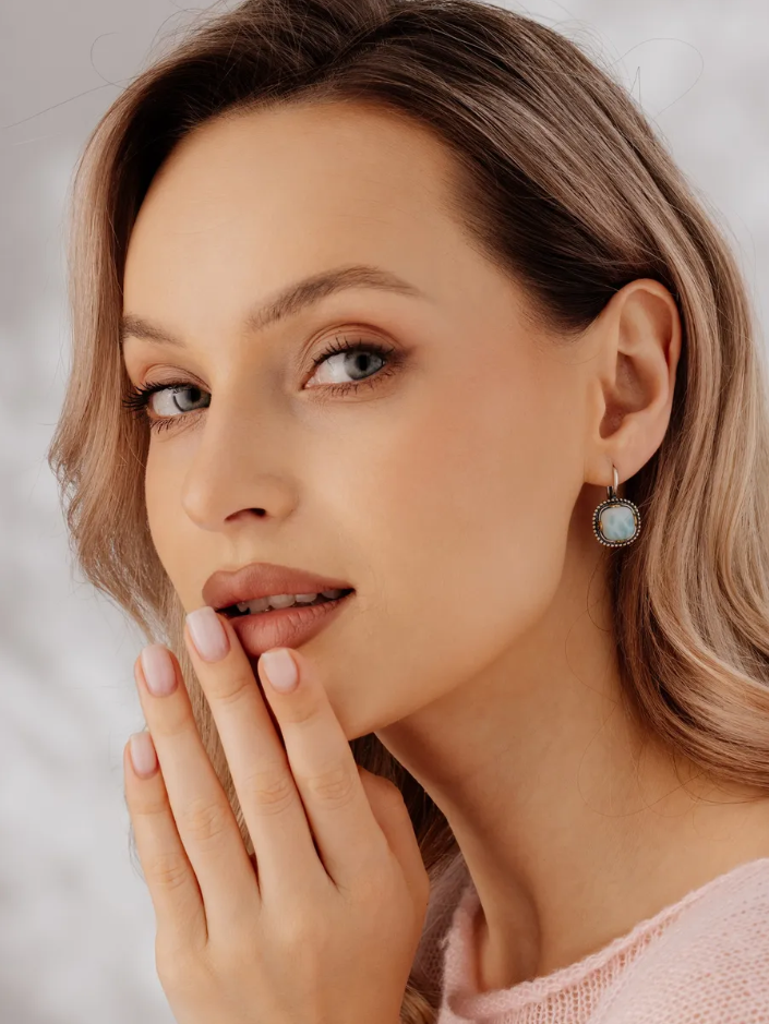 Серьги из серебра с ларимаром (Арт. 2317Л15801)-3.png