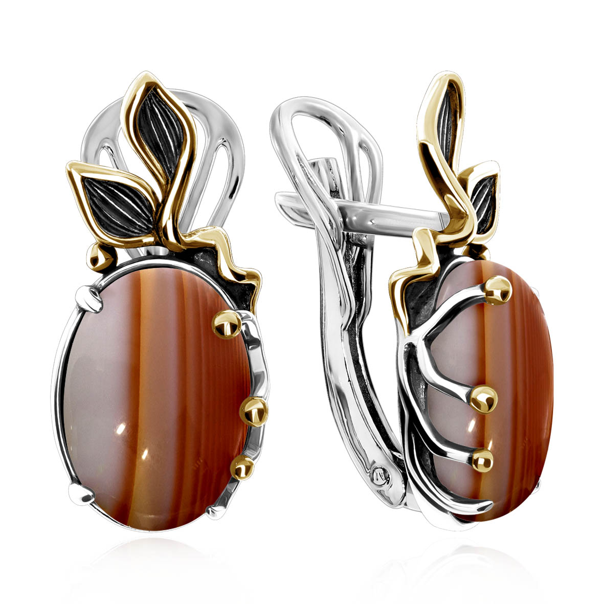 Серьги из серебра с сердоликом (Арт. 2317685167).jpg