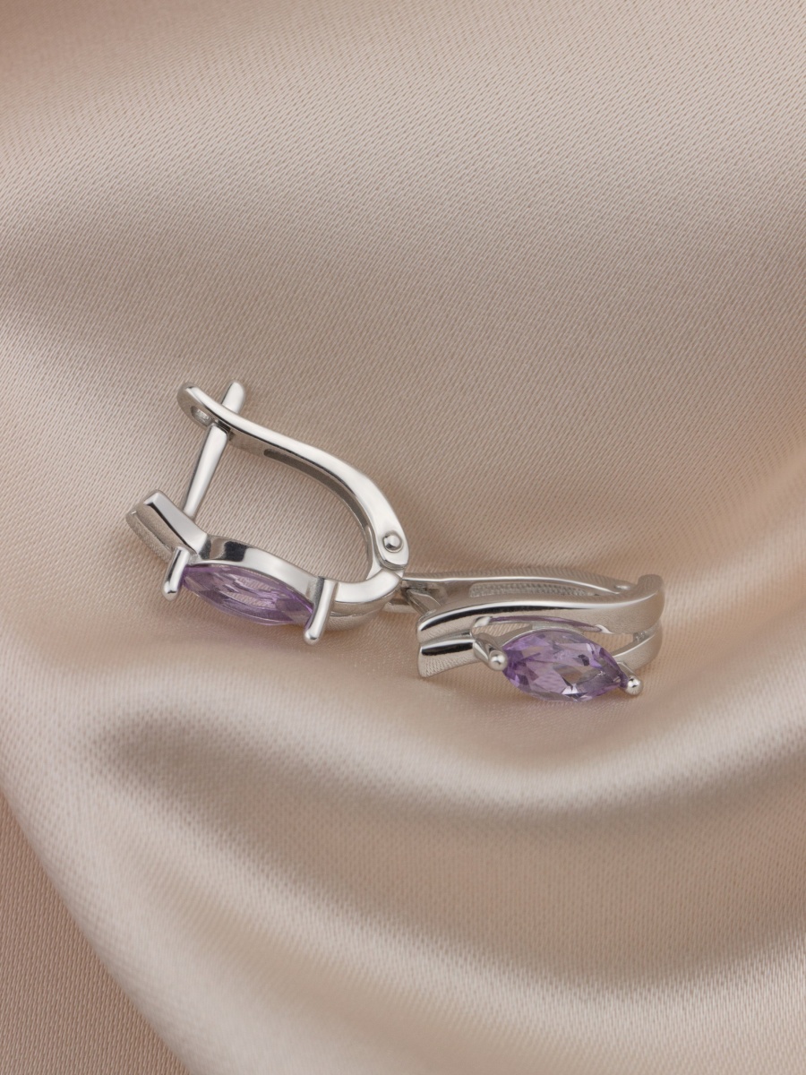 Серьги из серебра с аметистами (Арт. 2340065501)-1.jpg