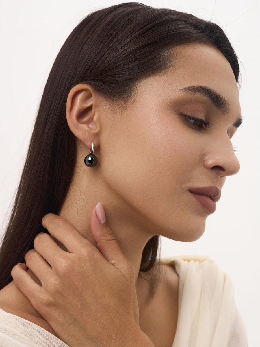 Серьги из серебра с гематитами (Арт. 2340334318)-3.jpg