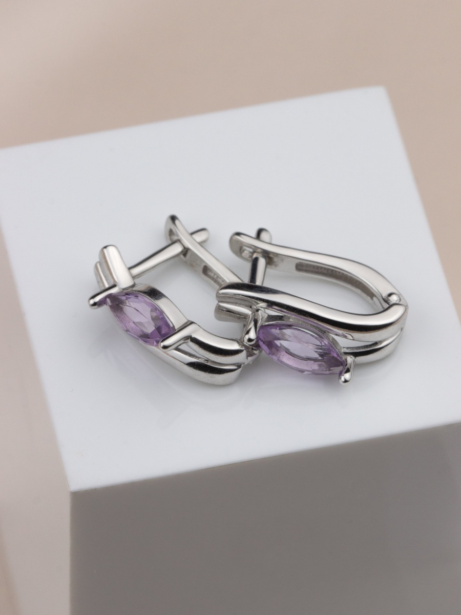 Серьги из серебра с аметистами (Арт. 2340065501)-2.jpg