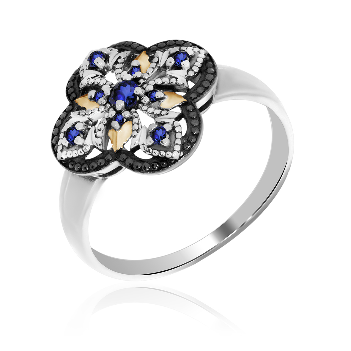 Кольцо из серебра с сапфирами (Арт. 1317031572).jpg