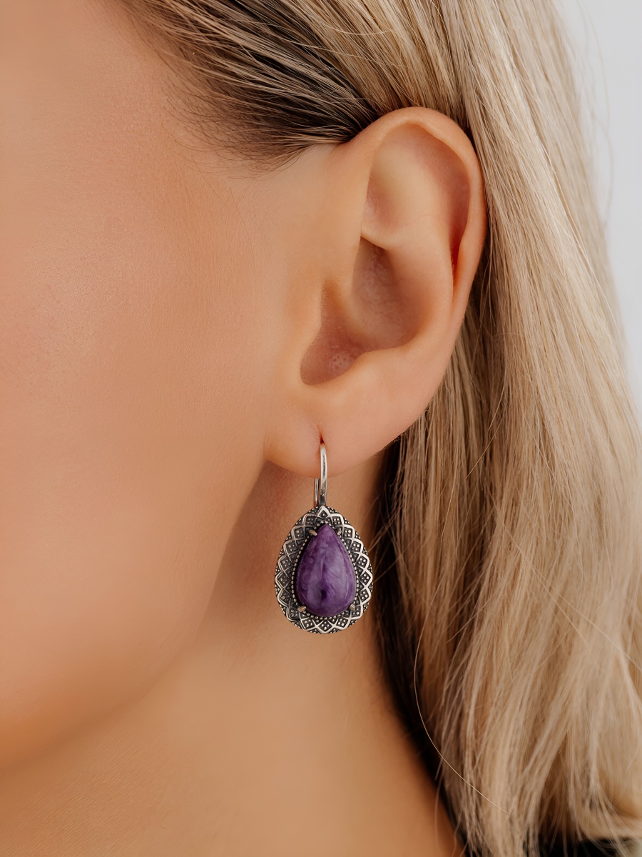Серьги из серебра с чароитами (Арт. 2310465062)-2.jpg