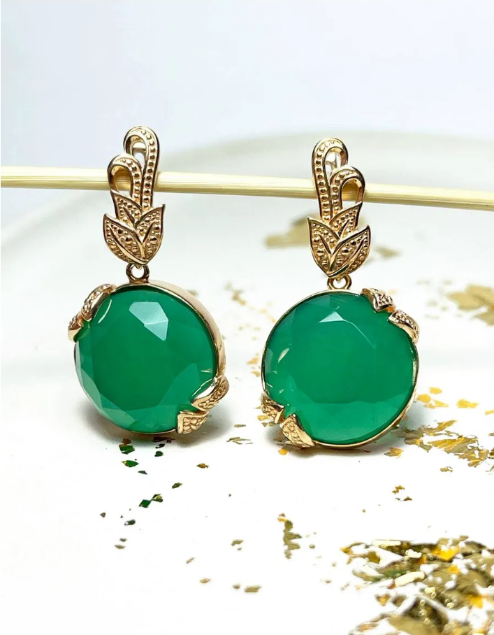 Серьги из серебра с агатами (Арт. 2320395751-60)-1.png