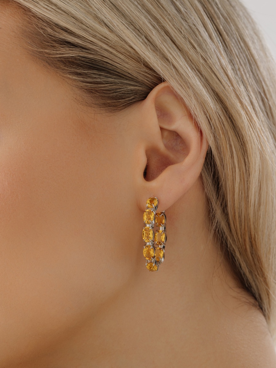 Серьги из серебра с цитринами (Арт. 2340111183)-5.jpg