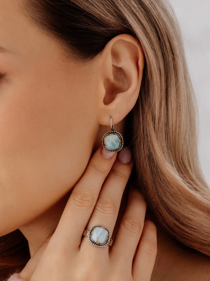 Серьги из серебра с ларимаром (Арт. 2317Л15801)-1.png