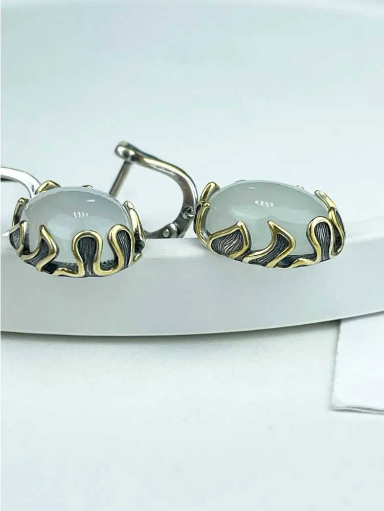 Серьги из серебра с лунным камнем (Арт. 2317935170)-2.png