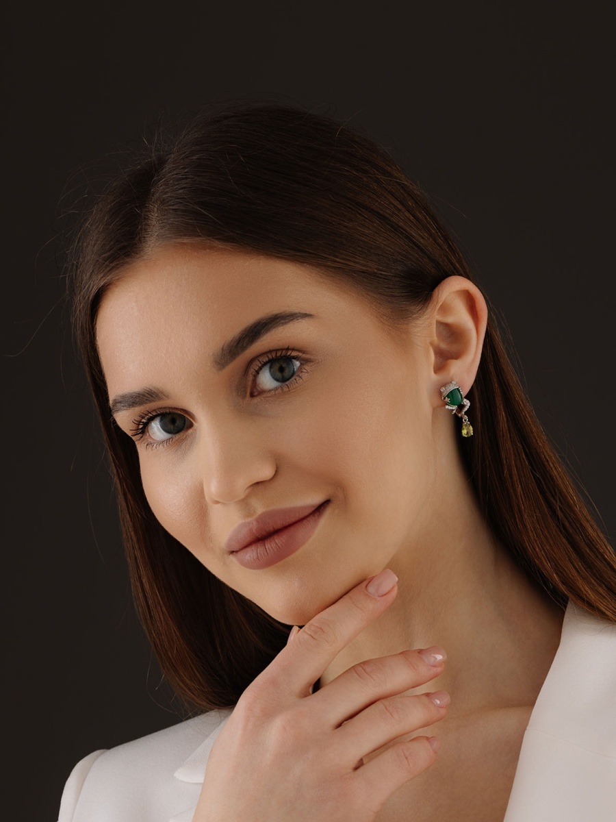 Серьги из серебра с агатом (Арт. 2340392662л-60)-4.jpg