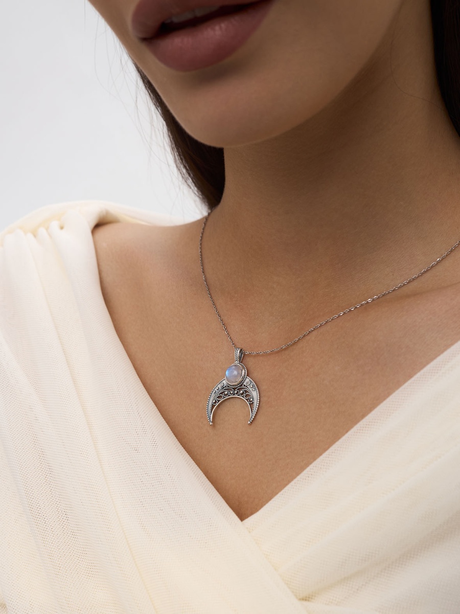 Подвески из серебра с лунным каменем (арт. 3310931819)-2.jpg