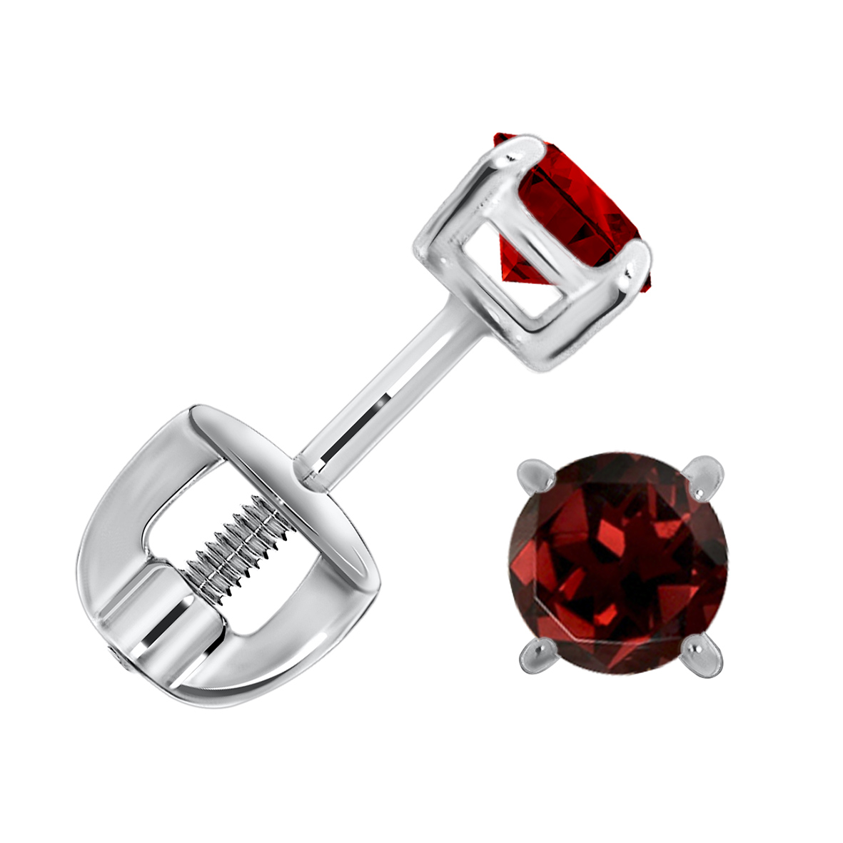 Пусеты из серебра с гранатами (Арт. П340150140)-1.jpg