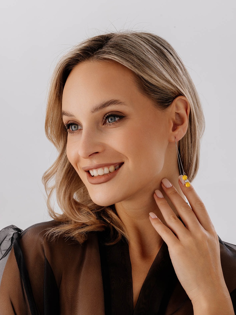 Серьги из серебра с агатами (Арт. 2340390714-1-50)-1.jpg