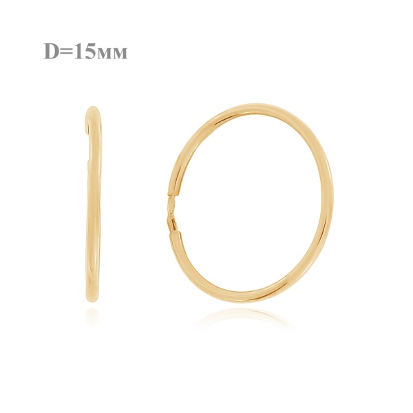 Серьги из серебра без вставок 2320402785 от KRASNOE, металл Серебро, вставка Без вставок