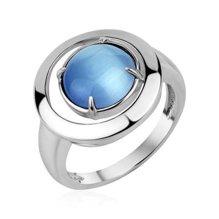 Купить кольцо из серебра с кшачим глазом в интернет-магазине KRASNOE