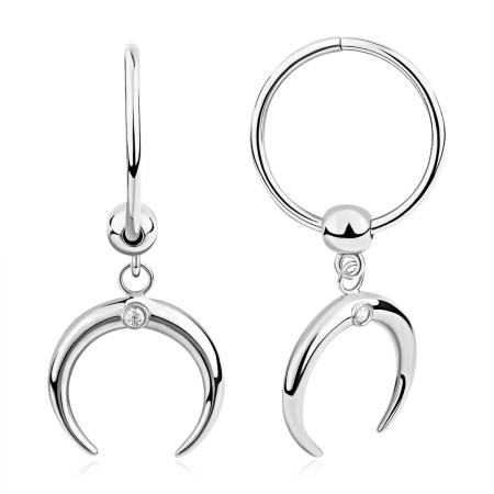 Серьги из серебра с фианитами 2340204782л от KRASNOE, металл Серебро, вставка Фианит