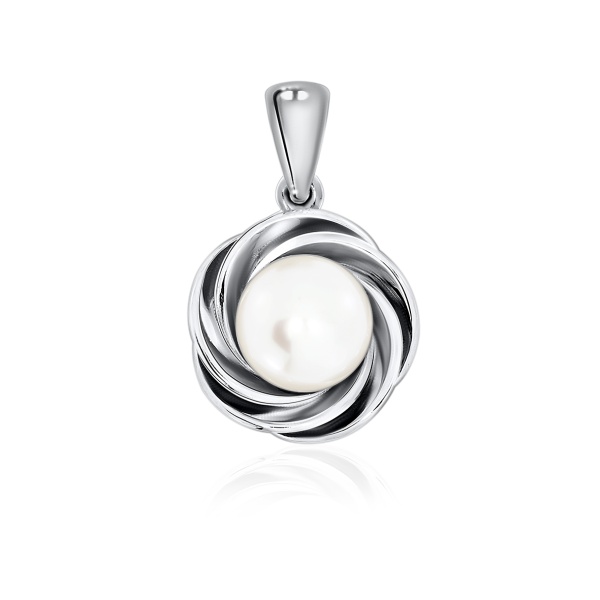 Купить подвеска из серебра с жемчугом и жемчугами