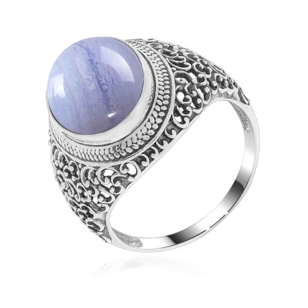Купить кольцо из серебра с агатом в интернет-магазине KRASNOE