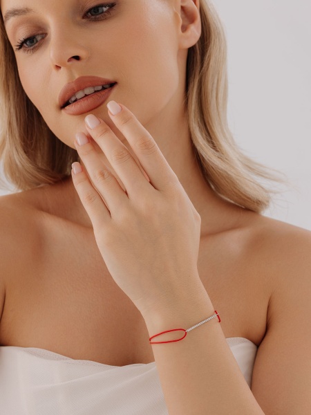 Купить браслет из серебра с фианитами