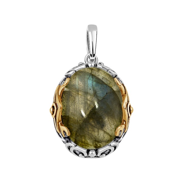 Купить подвеска из серебра с лабрадоритом