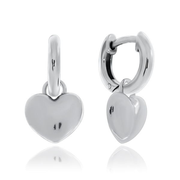 Серьги из серебра без вставок в ювелирном интернет-магазине