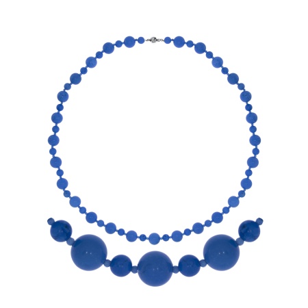 Бусы из серебра с говлитами 8340276075-45