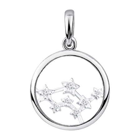 Купить подвеска из серебра с фианитами