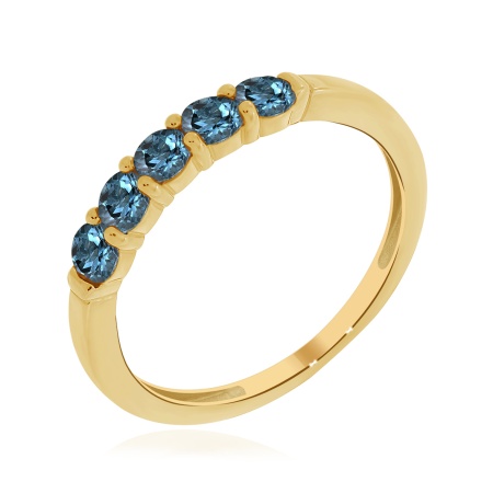 Купить кольцо из золота с лондон топазом в интернет-магазине KRASNOE