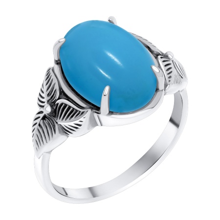 Купить кольцо из серебра с бирюзой в интернет-магазине KRASNOE