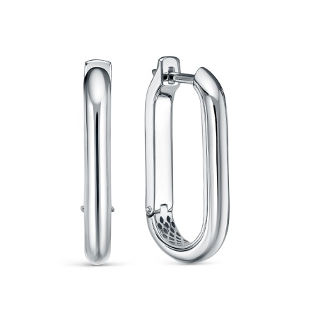 Серьги из серебра без вставок