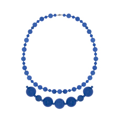 Бусы из серебра с бирюзой 8340276083-45