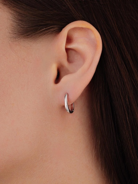 Серьги из серебра без вставок в ювелирном интернет-магазине