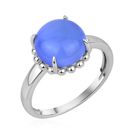 Купить кольцо из серебра с кошачим глазом в интернет-магазине KRASNOE