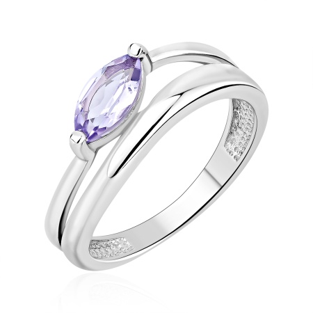 Купить кольцо из серебра с аметистом в интернет-магазине KRASNOE