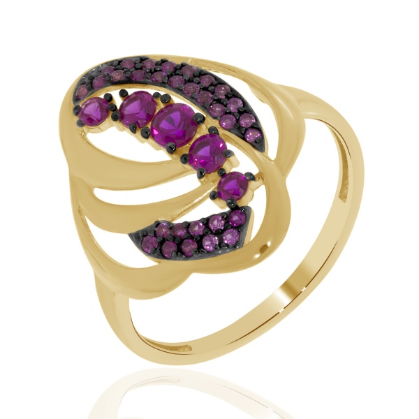 Купить кольцо из серебра с нанорубином в интернет-магазине KRASNOE