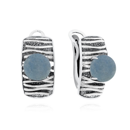 Серьги из серебра с виоланами 2310В01752 от KRASNOE, металл Серебро, вставка Виолан