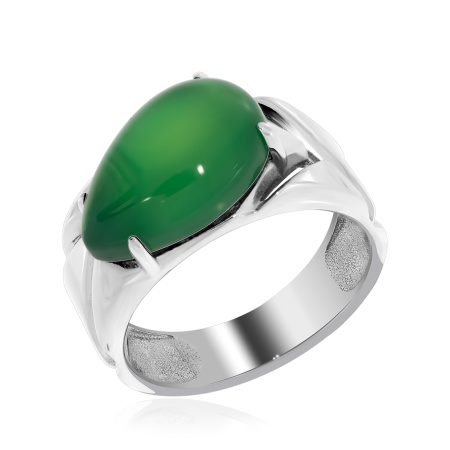 Купить кольцо из серебра с агатом в интернет-магазине KRASNOE