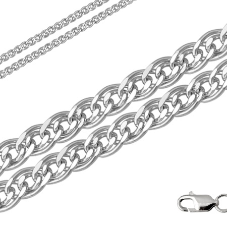 Цепь из серебра без вставок