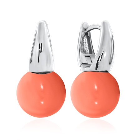 Серьги из серебра с жемчугом