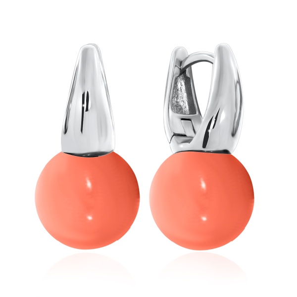 Серьги из серебра с жемчугом