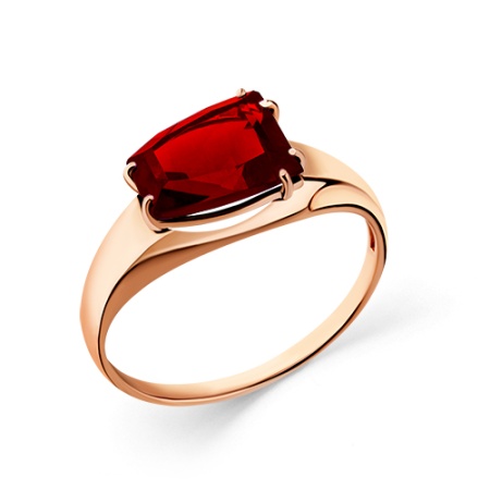 Купить кольцо из золота с гранатом в интернет-магазине KRASNOE