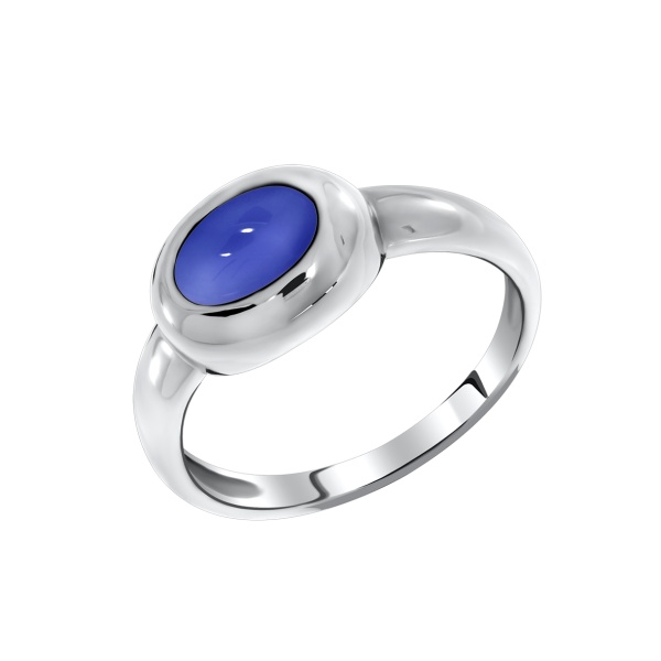 Кольцо из серебра с халцедоном со скидкой