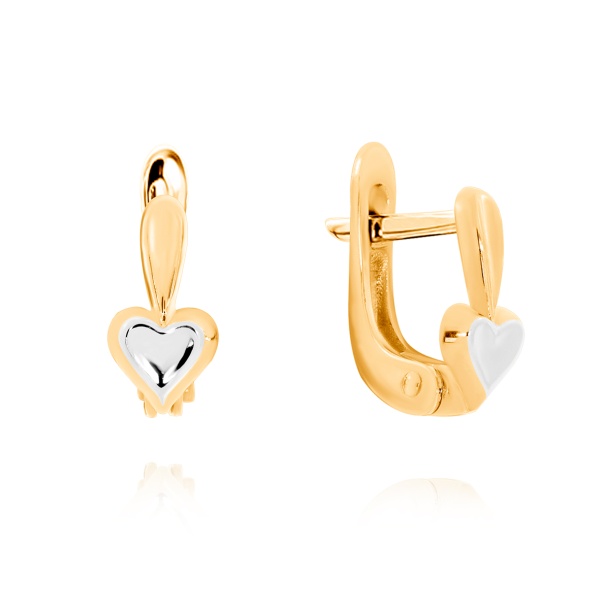 Серьги из золота без вставок 2149400493 от KRASNOE, металл Золото, вставка 