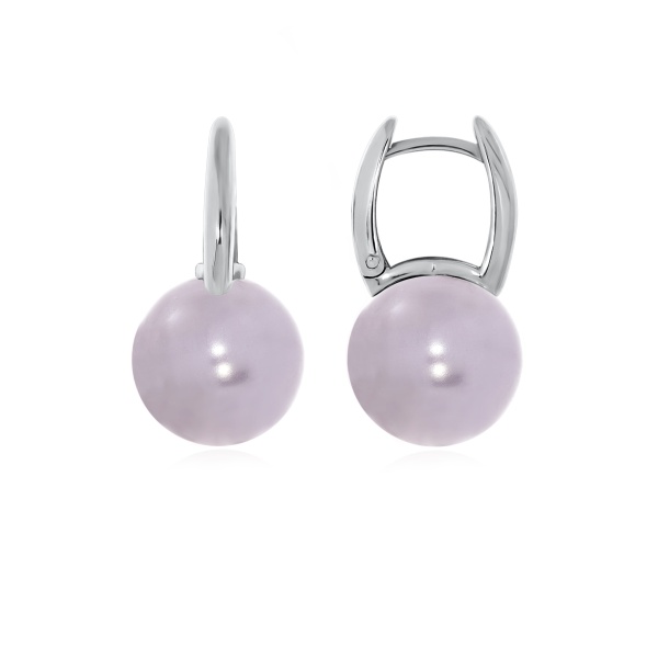 Серьги из серебра с жемчугом