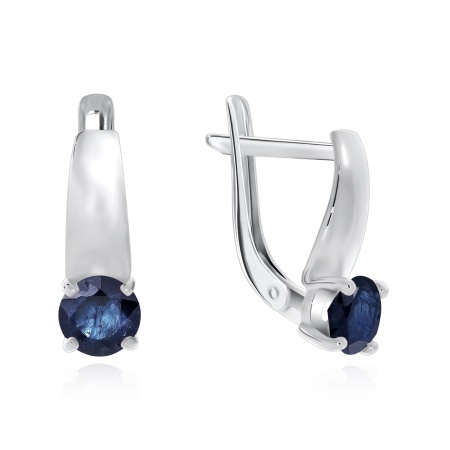 Серьги из золота с сапфирами 2640030255 от KRASNOE, металл Золото, вставка 